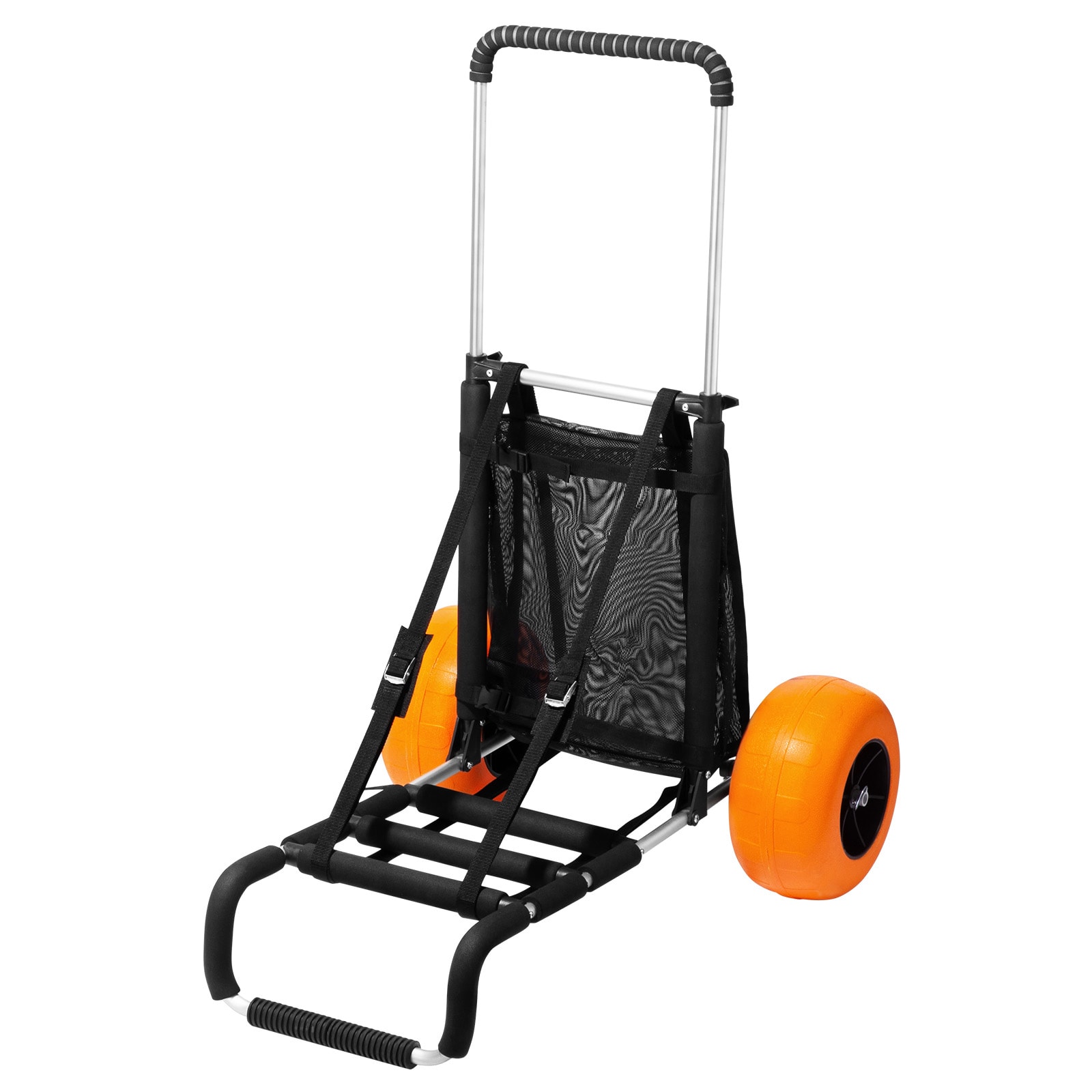 Foldable Beach Cart For Sand With Heavy Duty All-terrain Wheels_voghion.com